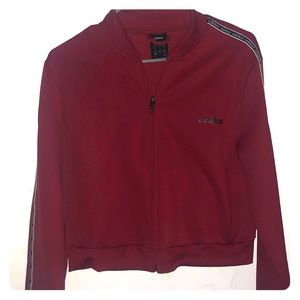 Cropped Adidas sweater. Matching pants available